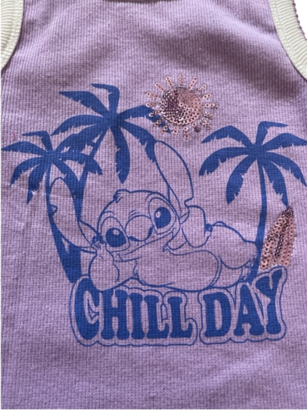 Girls Sz 8 Stitch Tank & Shorts Set - Picture 3 of 9